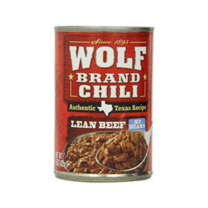 WOLF BRAND Lean Beef Chili