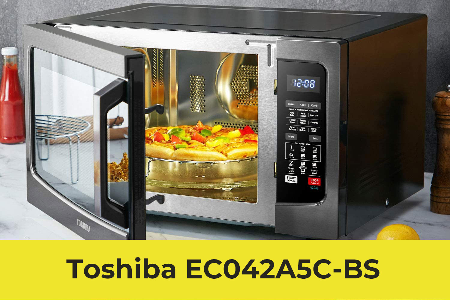 Toshiba EC042A5C-BS Countertop Microwave Oven